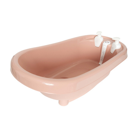 Zestaw bébé-jou Wanienka Thermo Pale Pink 426009 + stojak 103 cm