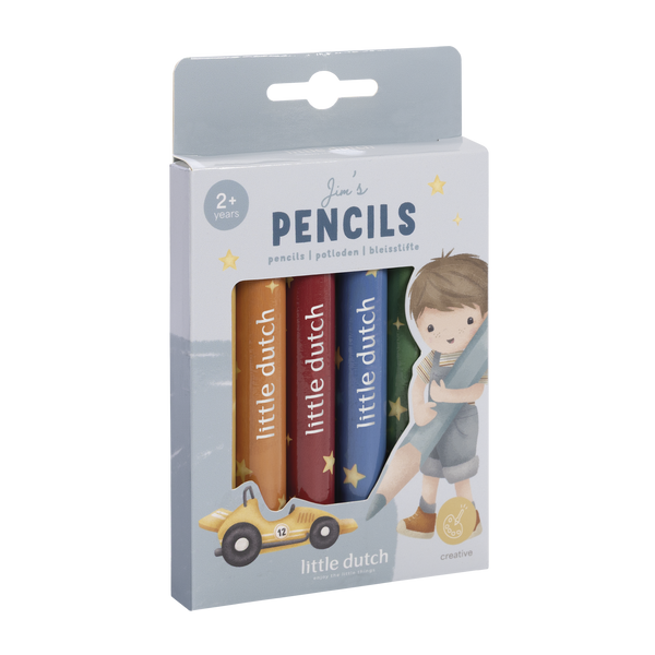Little Dutch Drewniane, grube kredki Jim & Friends pol_pl_Little-Dutch-Drewniane-grube-kredki-Jim-Friends-5634_4