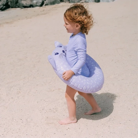 The Swim Essentials Strój kąpielowy jednoczęściowy Lila Leopard 146/152 2023SE541