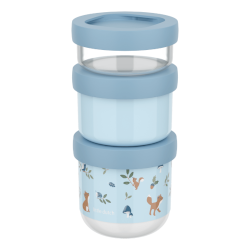 Mepal & Little Dutch Zestaw pojemników na przekąski 3 szt. Forest Friends