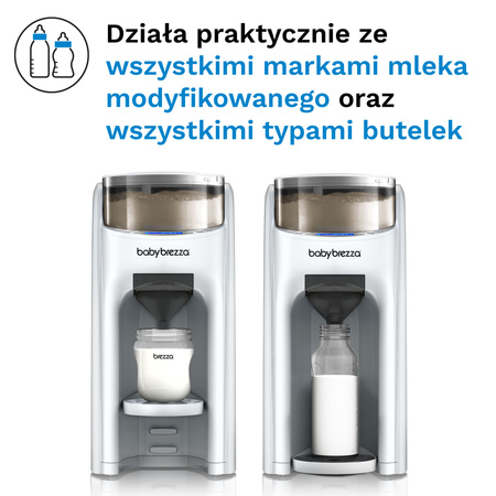 Ekspres do mleka Baby Brezza Formula Pro Advanced All White + GRATIS lejek + pokrywa