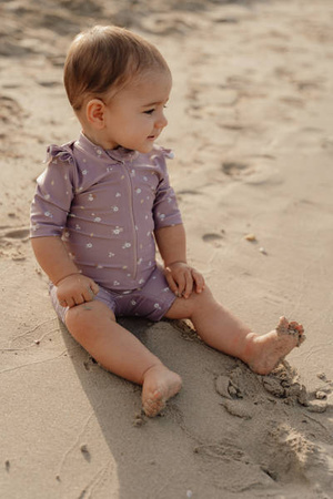 Little Dutch Swimsuit z rękawami Mauve Blossom - 98/104 CL45473917