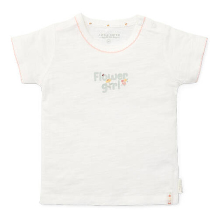 Little Dutch T-shirt z krótkim rękawem Off White Flower Girl - 92 CL24021117