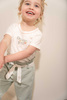 Little Dutch T-shirt z krótkim rękawem Off White Flower Girl - 80 CL24021115