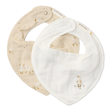 Little Dutch Apaszko-bandanka muślinowa - zestaw 2 szt. Blueberry Leaves & Sage