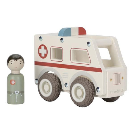 Little Dutch Zestaw aut Karetka, Policja, Wóz strażacki LD4388