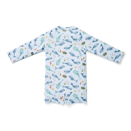 Little Dutch Swimsuit z długim rękawem Ocean Sea Life - 98/104