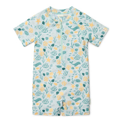 Little Dutch Swimsuit z krótkim rękawem Seashells - 98/104