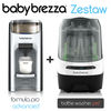 ZESTAW: Ekspres do mleka Baby Brezza Formula Pro Advanced + Bottle Washer Pro Black&White