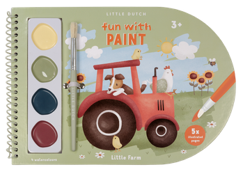 Little Dutch Kolorowanka z farbami akwarelowymi Little Farm 125681