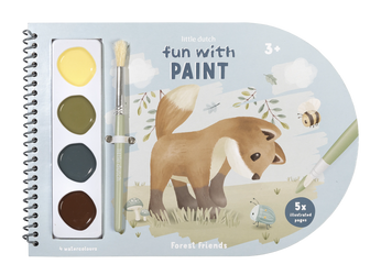Little Dutch Kolorowanka z farbami akwarelowymi Forest Friends