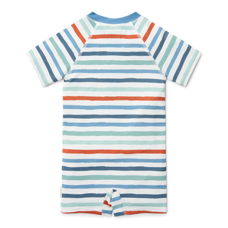 Little Dutch Swimsuit z krótkim rękawem Stripes - 74/80