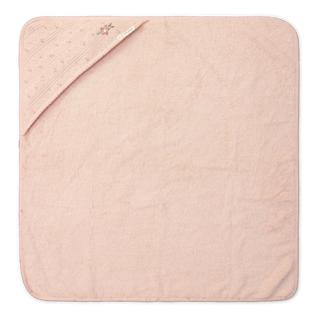 Little Dutch Bawełniany ręcznik z kapturem 100x100 cm Blossom