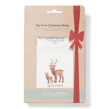 Little Dutch Body z długim rękawem - My first Christmas 62/68 CL04193322