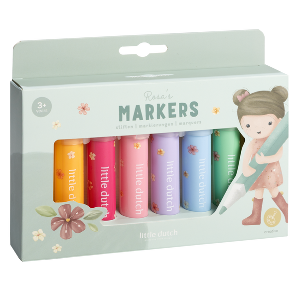 Little Dutch Grube markery Rosa & Friends Uszkodzone opakowanie