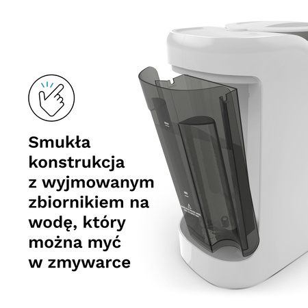 Ekspres do mleka Baby Brezza Formula Pro Advanced All White + GRATIS lejek + pokrywa