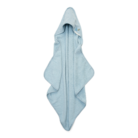 Little Dutch Bawełniany ręcznik z kapturem 100x100 cm Blossom