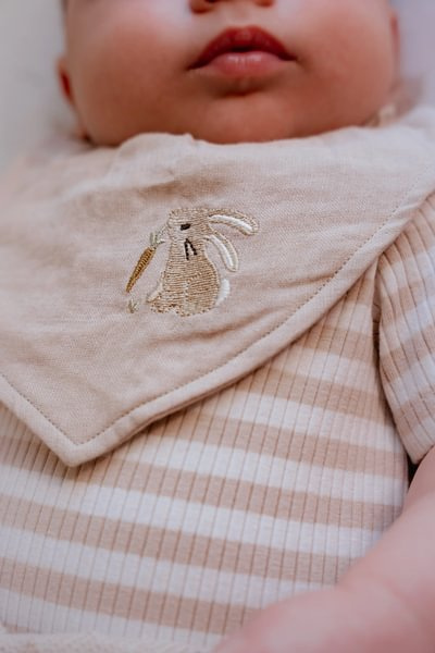 Little Dutch Apaszko-bandanka muślinowa - zestaw 2 szt. Baby Bunny