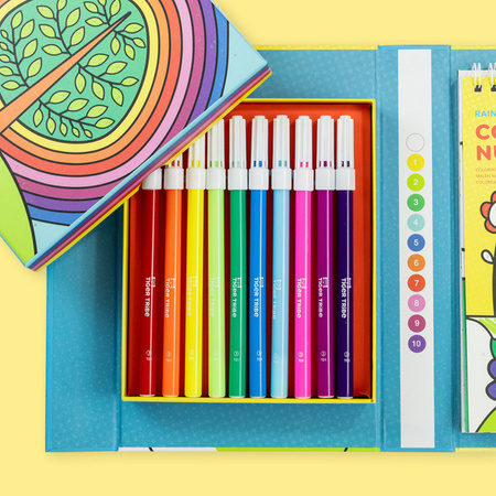 Tiger Tribe Kolorowanie po Numerach – Tęczowy Ogród