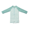 Little Dutch Swimsuit z długim rękawem Stripes Surf Blue - 98/104