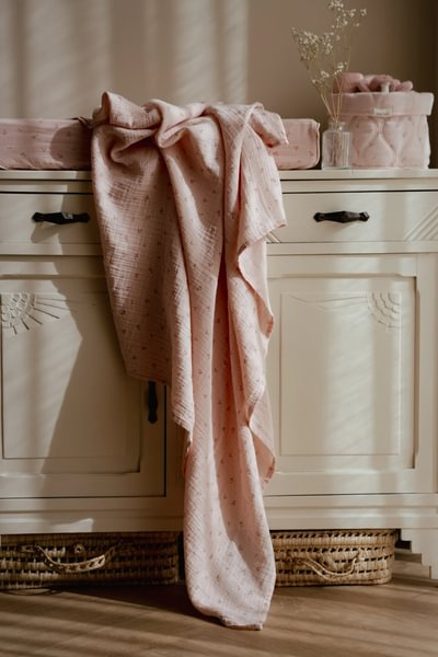 Little Dutch Otulacz muślinowy 120 x 120 cm Pure Blossom