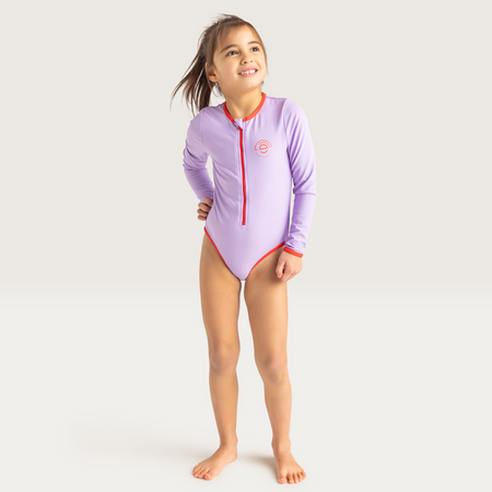 The Swim Essentials Strój kąpielowy jednoczęściowy Purple Red 134/140 2023SE1179