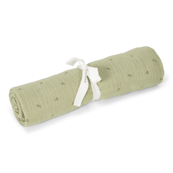 Little Dutch Otulacz muślinowy 120 x 120 cm Pure Sage