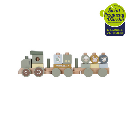 Little Dutch Pociąg traktor Little Farm FSC LD7154 Uszkodzone opakowanie