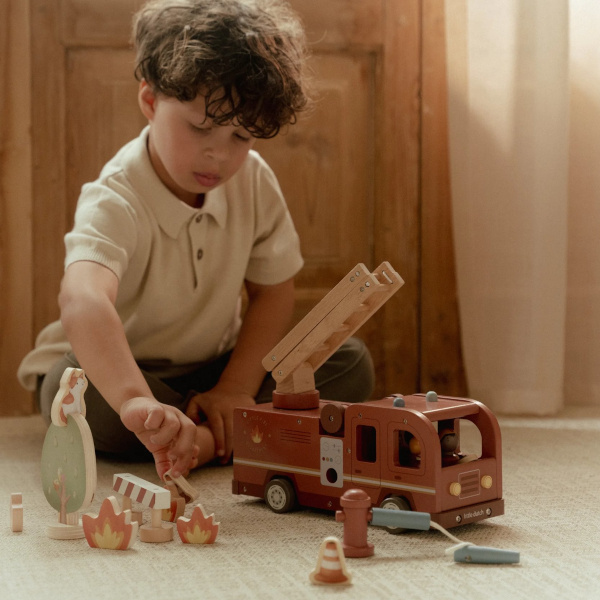 Little Dutch Wóz strażacki FSC Uszkodzone opakowanie