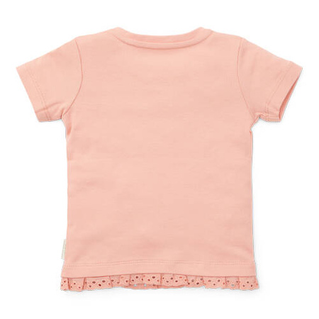 Little Dutch T-shirt z krótkim rękawem Flower Pink - 98 CL24021124