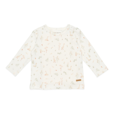 Little Duch T-shirt z długim rękawem Natural Little Goose Gąski 62cm CL20621200