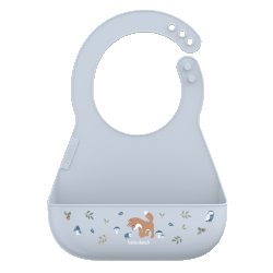 Mepal & Little Dutch Śliniak silikonowy Forest Friends