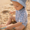 Little Dutch Swimsuit z krótkim rękawem Sea Life Ocean Blue - 98/104