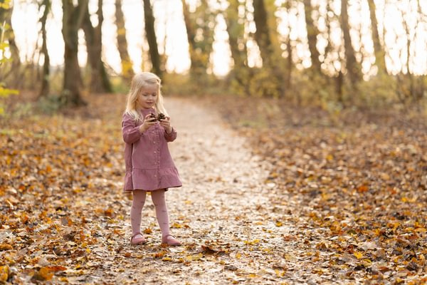 Little Dutch Rajstopy 2-pak Sand/Velvet Rose - 74/80