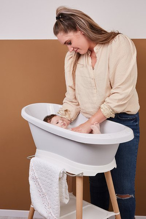 Zestaw bébé-jou Wanienka Sense Szara 4200051 + stojak