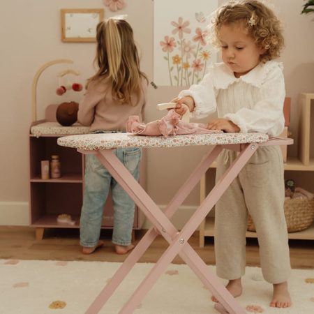 Little Dutch Drewniany wózek dla lalek z pościelą FSC LD7096