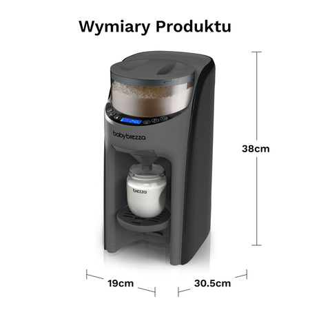 Ekspres do mleka Baby Brezza Formula Pro Advanced Charcoal + GRATIS lejek + pokrywa