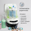 ZESTAW: Ekspres do mleka Baby Brezza Formula Pro Advanced + Bottle Washer Pro Black&White