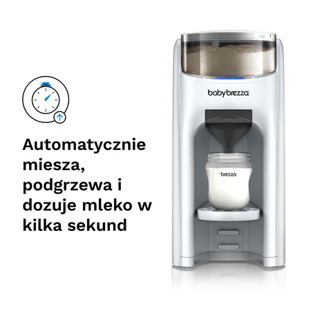 Ekspres do mleka Baby Brezza Formula Pro Advanced All White + GRATIS lejek + pokrywa