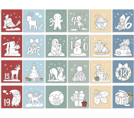 Little Dutch Kolorowanka - kalendarz adwentowy