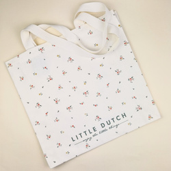 Little Dutch Torba bawełniana Flowers White