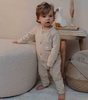 Little Dutch Piżamka jednoczęściowa Natural Stripes - 74/80