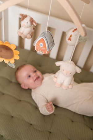 Little Dutch Karuzela do łóżeczka drewniana Little Farm LD8818 Uszkodzone opakowanie