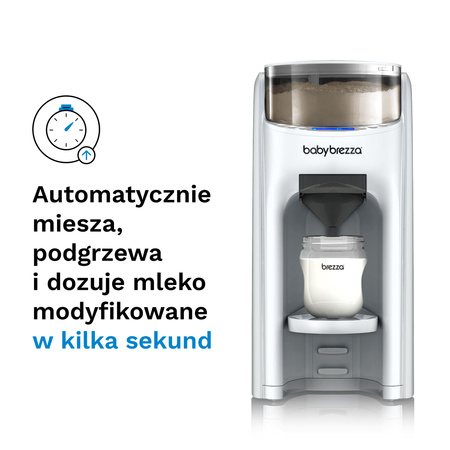 Ekspres do mleka Baby Brezza Formula Pro Advanced All White + GRATIS lejek + pokrywa