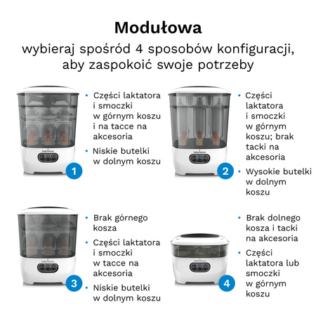 Ekspres do mleka Baby Brezza Formula Pro Advanced Charcoal + GRATIS lejek + pokrywa