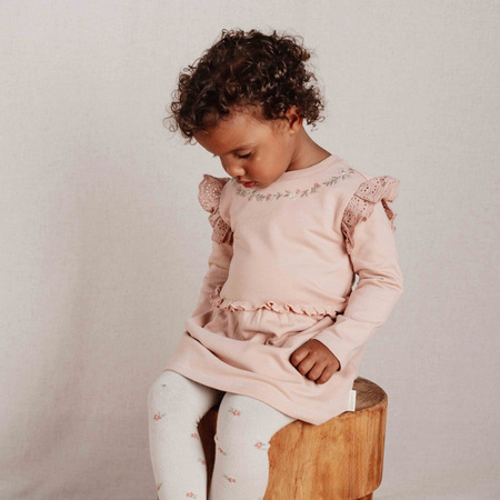 Little Dutch Rajstopy 2-pak Sand / Warm rose rozm. 86/92