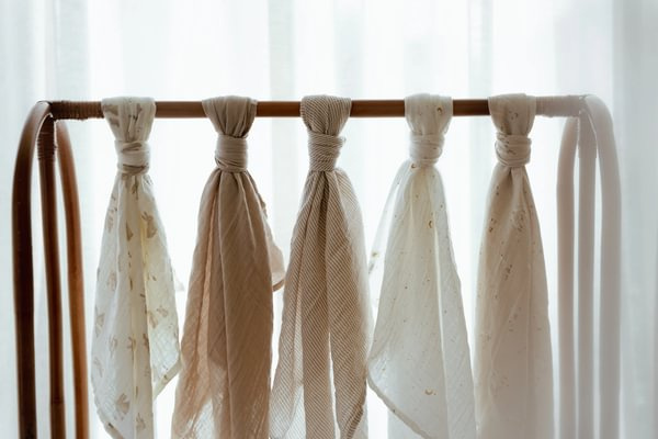 Little Dutch Otulacz muślinowy 120 x 120 cm Pure Soft Beige