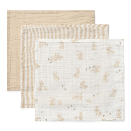 Little Dutch Chusteczki muślinowe 25x25 cm Blueberry Leaves & Sage