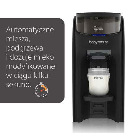 Ekspres do mleka Baby Brezza Formula Pro Advanced All Black + GRATIS lejek + pokrywa