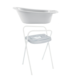 Zestaw bébé-jou Wanienka Szara 4256051 + stojak 98 cm